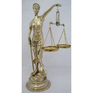  New 11 in Brass Blind Lady Justice Scales of Justice from 