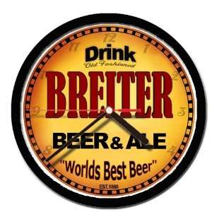  BREITER beer and ale cerveza wall clock 