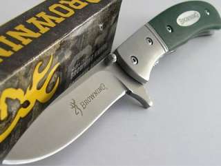blade a simple flip of the wrist stainless bolster frame with green 