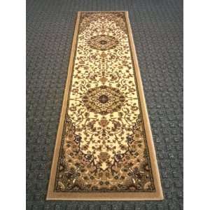  Traditional Area Rug Runner 2 Ft. X 7 Ft. 3 In. Beige 