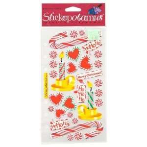  Stickopotamus Binder Stickers   Candy Cane Christmas Arts 