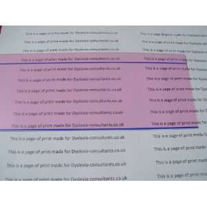  Dyslexia type difficulties Plain Reading Rulers x2 MAGENTA 