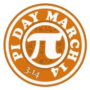  Happy Pi Day March 14 Round Sticker 