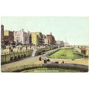   1905 Vintage Postcard Kings Road Brighton England UK 