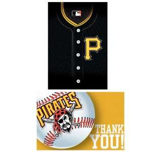 Lets Party By Amscan Pittsburgh Pirates Baseball   Invites & Thank You 