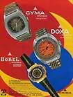   Watch Company Doxa Cyma Ernest Borel 1973 Swiss Ad Suisse Advert