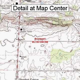  USGS Topographic Quadrangle Map   Brockport, New York 