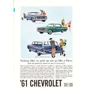   Ad Chevy Biscayne Impala Sport Brockwood Wagons Original Car Print Ad