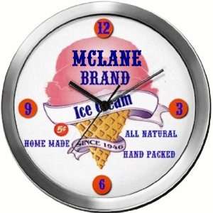  MCLANE 14 Inch Ice Cream Metal Clock Quartz Movement 