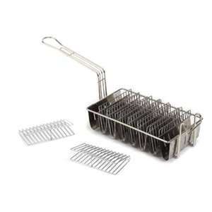  Taco Shell Fry Basket, 8 Compartments, Plated Wire
