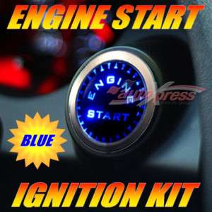 PUSH BUTTON START KIT, Ignition Engine Starter – BLUE  
