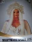 WHITE BOUFFANT CURLY SPIRIT GHOST WIG COSTUME DRESS MR177008