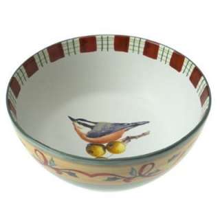 LENOX WINTER GREETINGS EVERYDAY NUTHATCH ALL PURPOSE BOWL NEW 6.75 