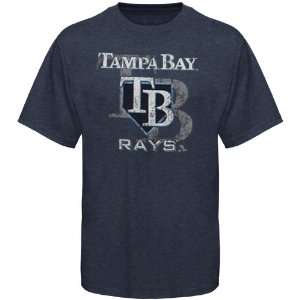   Blend Crest Design T Shirt   Navy Blue 