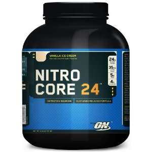 Nitrocore 24 6 lb (2,727 g) Vanilla Ice Cream Protein Supplements 