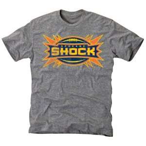  Spokane Shock Ash Distressed Logo Vintage Tri Blend T 