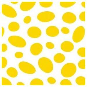  Yellow Eggs on White Fabric Arts, Crafts & Sewing