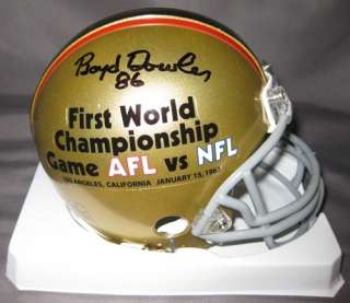 Boyd Dowler Autographed Super Bowl I Mini Packers  