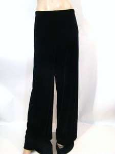 NEW TADASHI Black Velvet Wide Leg Occasion Evening Dressy Pants 1X NWT 