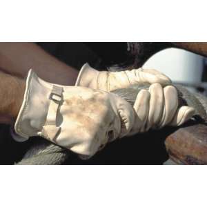  Leather Work Glove, #1550 Grain Cowhide, size 8, 12 pack 