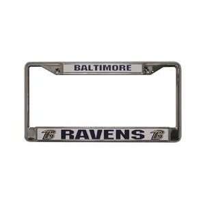  Baltimore Ravens License Plate Frame   FREE RAVENS DECAL 