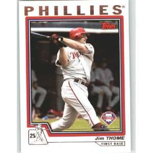  2004 Topps #1 Jim Thome   Philadelphia Phillies (Baseball 