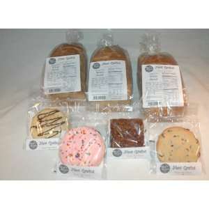 New Grains Gluten Free White Bread and Cookie Pack (3 Loaves & 4 Large 