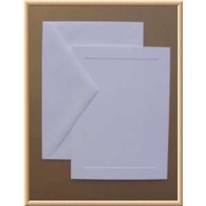 A7 White Blank Flat Panel Invitation Paper or Announcment Cards 