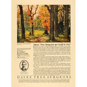  1924 Ad John Davey Tree Surgeons Expert Notre Dame Kent 
