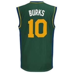  Utah Jazz Alec Burks #10 Replica Jersey (Green) Sports 