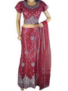   Dress Skirt Bollywood Designer Beautiful Lengha Lehenga Choli L  