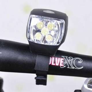 Cycling Bike Bicycle Super Bright 5 LED Front Head Light Lamp 