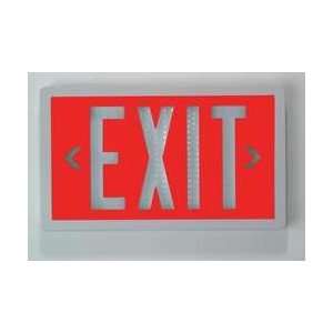  Exit Sign, Self Luminous, Red   APPROVED VENDOR Office 