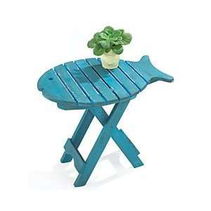  FISH beach FOLDING TABLE blue collapsible Home Decor
