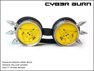 general product info super cool raver cyber goggles with cute pikachu 