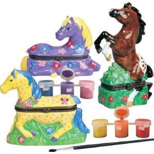  Shure Paint Your Own Porcelain Ponies Toys & Games