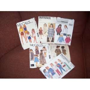 Infant Patterns QTY of 6 (McCalls, Butterick) Sizes Childs 5 6 6X(5 