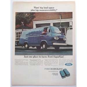  1967 Ford Econoline SuperVan Van Print Ad (1539)
