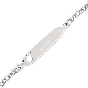   Silver Engraved Heart Bar Anklet   Personalized Jewelry Jewelry