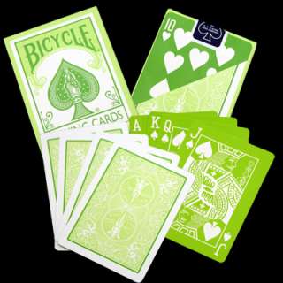 Bicycle Green Fashion Deck Reverse Playing Cards NEW  