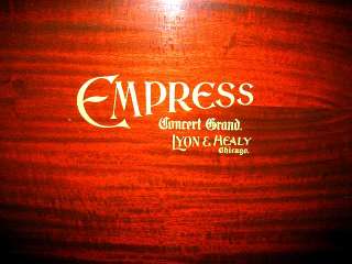 ORNATE MIRA EMPRESS 18 1/2 DOUBLE COMB CONSOLE DISC MUSIC BOX  