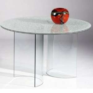  CBASE DT 48 C Base Collection Round Glass Top Table With 