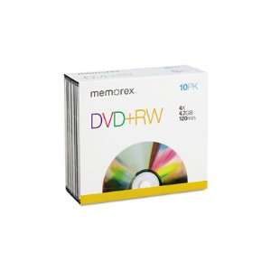 DVD+RW Discs   4.7GB, 4x, with Jewel Cases, 10/Pack(sold in packs of 3 