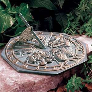  Whitehall Products Butterfly Sundial   Verdigris Patio 