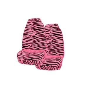 Animal Print Front Cover for SUV Truck Seat with Armrest   Zebra 