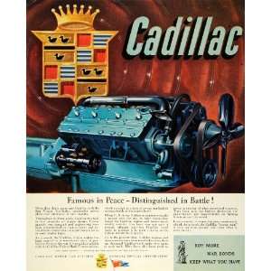  1945 Ad Cadillac Motor Car Co V type Engine Hydramatic 