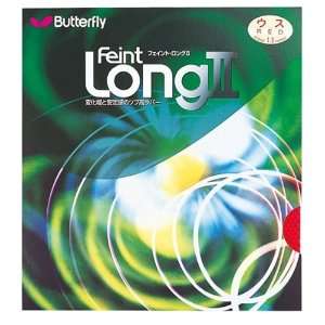  Butterfly Feint Long II Rubber Sheet (1.3, Red) Sports 