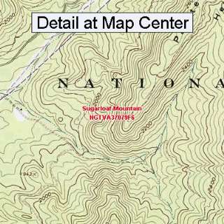 USGS Topographic Quadrangle Map   Sugarloaf Mountain, Virginia (Folded 