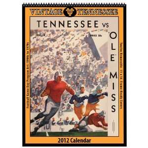   Volunteers Vintage 2012 Football Program Calendar