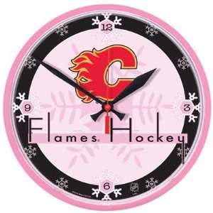 Calgary Flames Round Clock